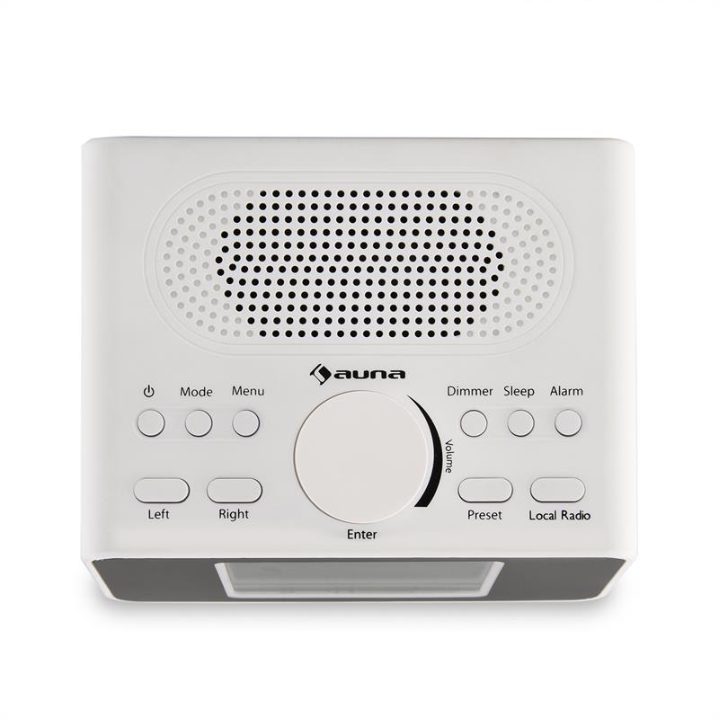 Auna i-snooze, biele, internetové rádio, WLAN, USB, AUX, 3,2" TFT farebný displej – Obrázok 3