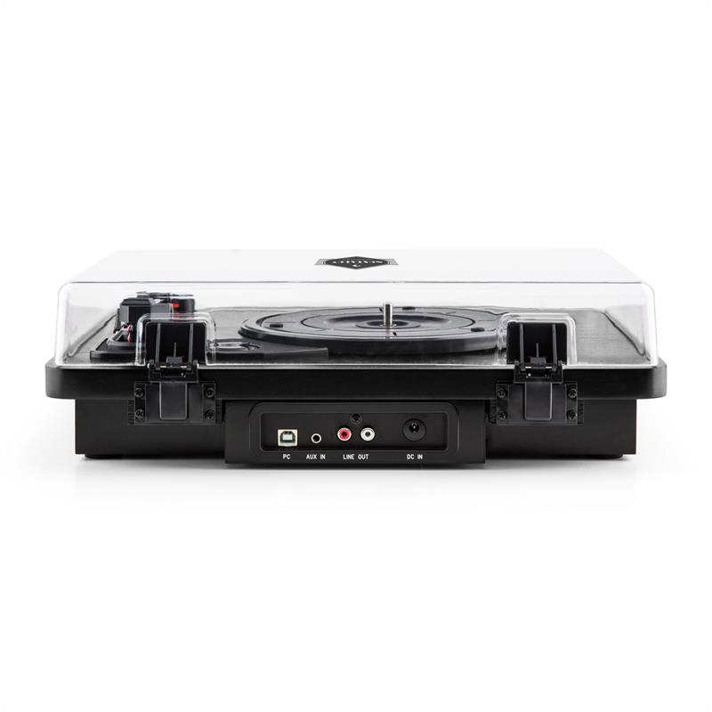 Auna TT370 retro gramofón, vstavané reproduktory, USB MP3 AUX, čierna – Obrázok 2