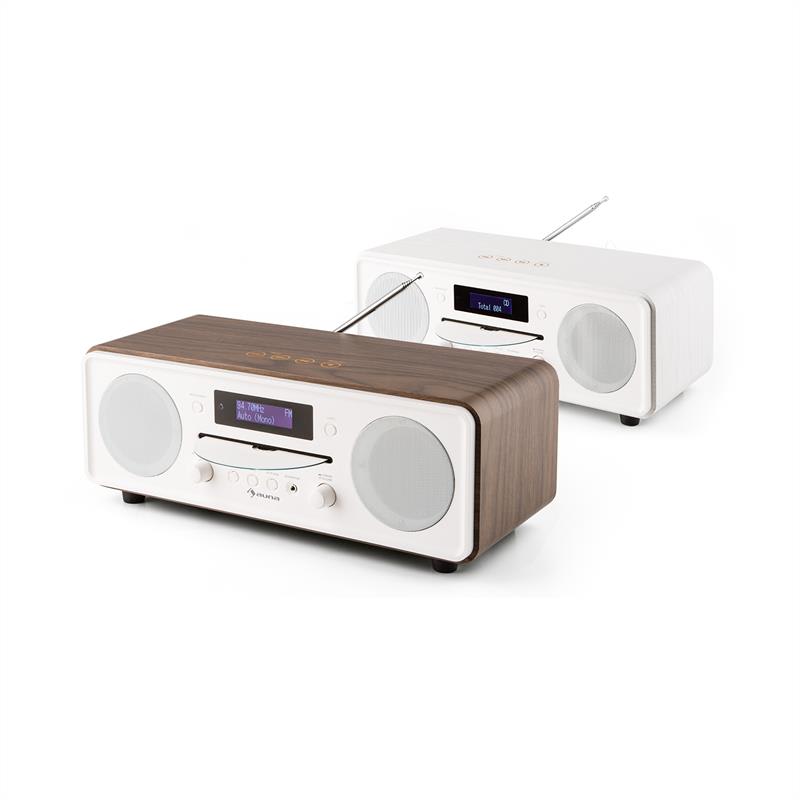 Auna Melodia CD, orech, DAB+/FM stolové rádio, CD prehrávač, bluetooth, alarm, opakované budenie – Obrázok 4