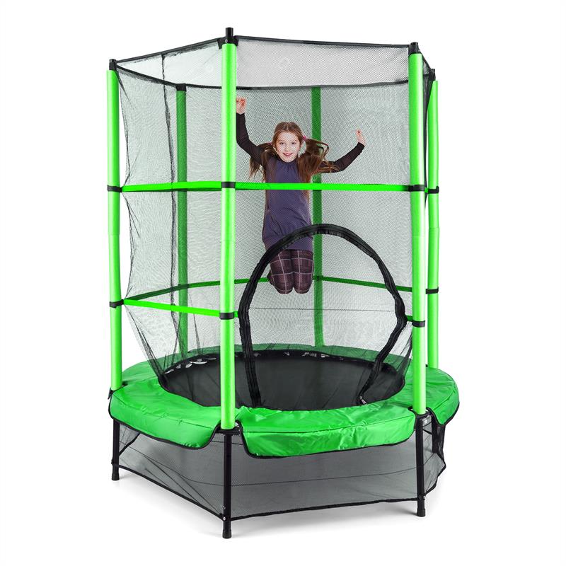 KLARFIT Rocketkid, trampolína, Ø140cm, bezpečnostná sieť, bungee pruženie, od 3 rokov