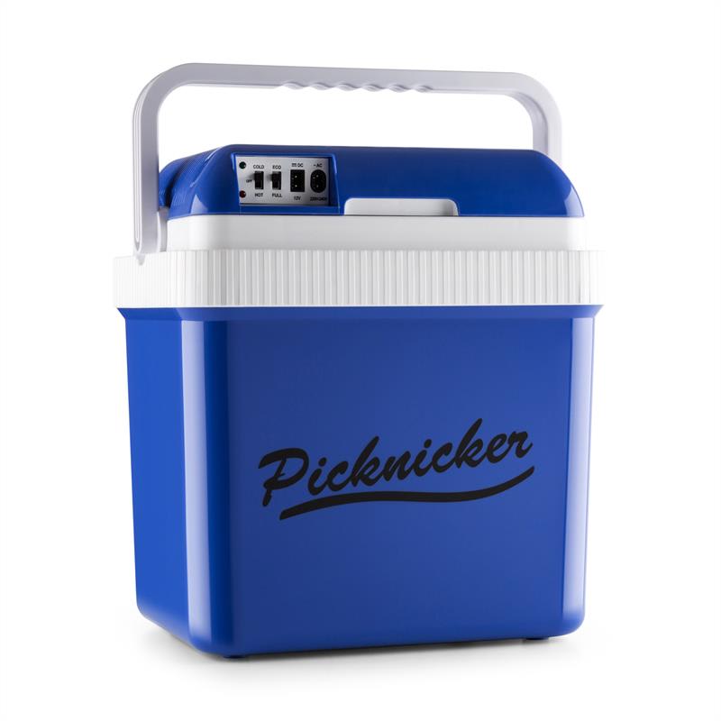 Klarstein Big Picknicker, termo chladiaci box, A++, AC/DC, auto, 24 l, modrý