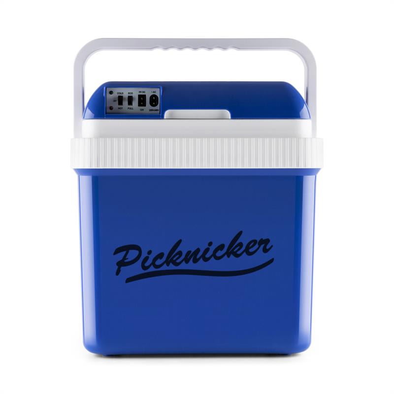 Klarstein Big Picknicker, termo chladiaci box, A++, AC/DC, auto, 24 l, modrý – Obrázok 2