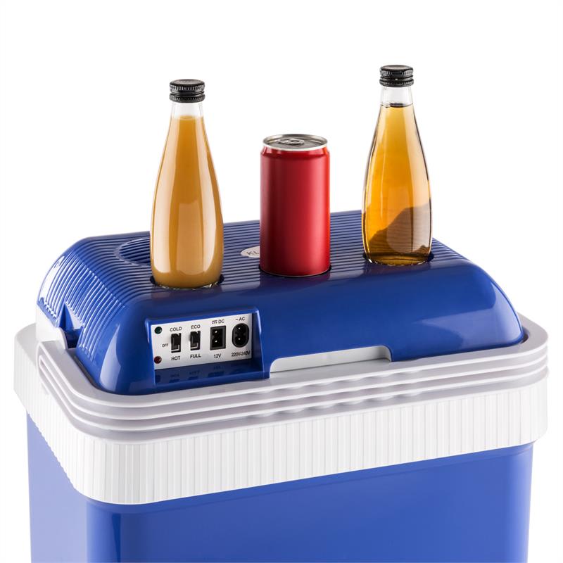 Klarstein Big Picknicker, termo chladiaci box, A++, AC/DC, auto, 24 l, modrý – Obrázok 4