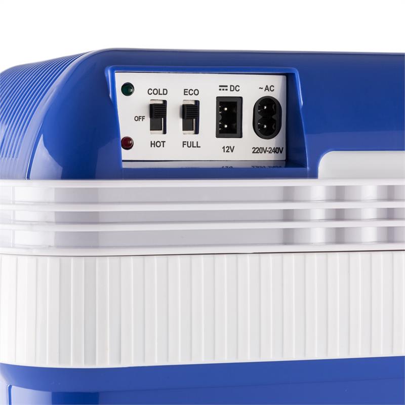 Klarstein Big Picknicker, termo chladiaci box, A++, AC/DC, auto, 24 l, modrý – Obrázok 5