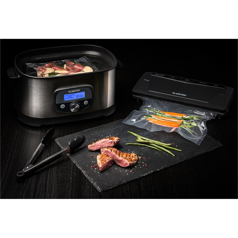 Klarstein Jacuzzi, varič sous vide, 6 l, 520 W, +/-0,5 °C, LCD, ušľachtilá oceľ, brúsená