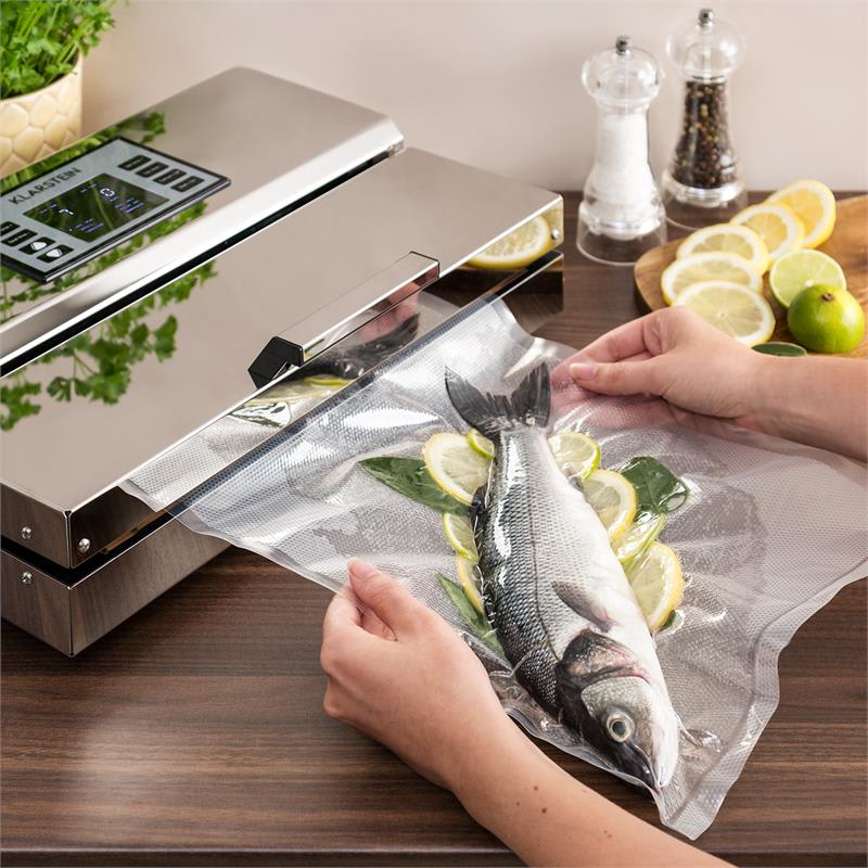 Klarstein Foodlocker Chef, vákuovač, -0,95 bar, 20 l/min./31 cm, ušľachtilá oceľ – Obrázok 5