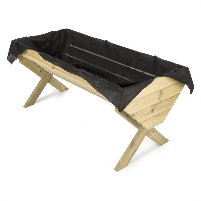 Blumfeldt Altiplano 150, vyvýšený záhon, 150 x 76 cm pestovateľská plocha, vrátane rúna, FSC - borovicové drevo – Obrázok 3