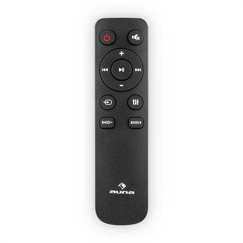 Auna Areal Bar 550, soundbar, subwoofer, 2.1 bluetooth, 60 W, RMS, AUX vstup – Obrázok 5