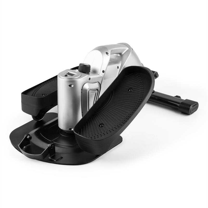 Capital Sports Minioval Mini Bike, stepper na domáci tréning, eliptický, strieborný – Obrázok 3