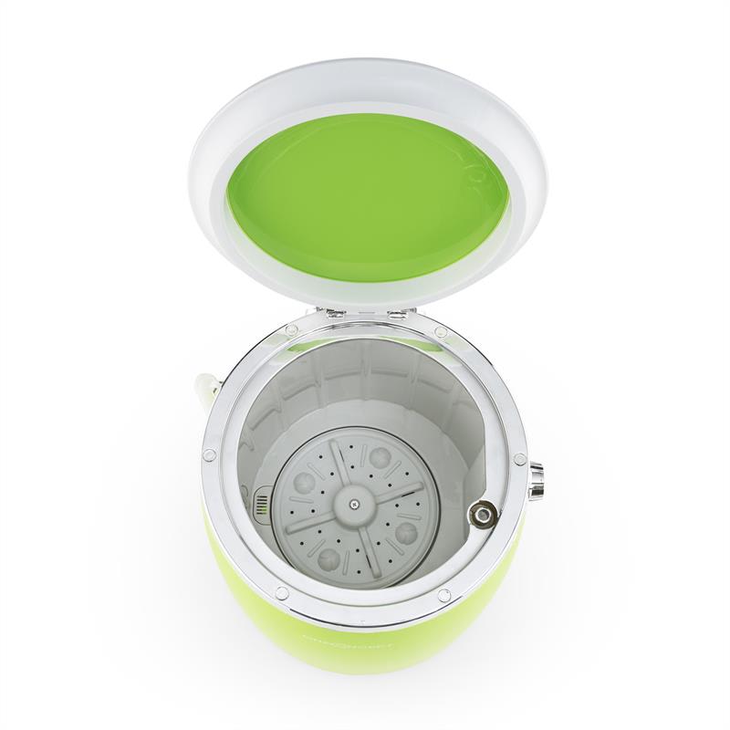 OneConcept Ecowash-Pico, zelená, mini práčka, funkcia žmýkania, 3,5 kg, 260 W – Obrázok 3