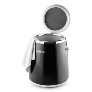 OneConcept Ecowash-Pico, čierna, mini práčka, funkcia žmýkania, 3,5 kg, 260 W