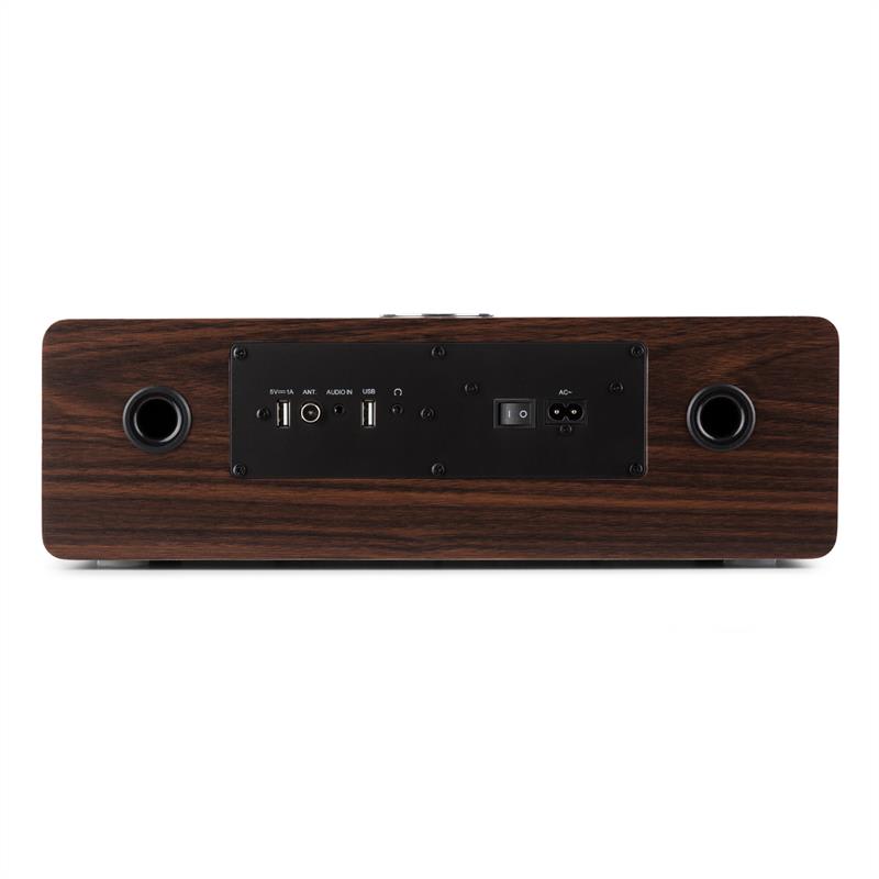 Auna Standford DAB-CD-rádio DAB+ bluetooth USB MP3 AUX FM, farba vlašského orecha – Obrázok 4
