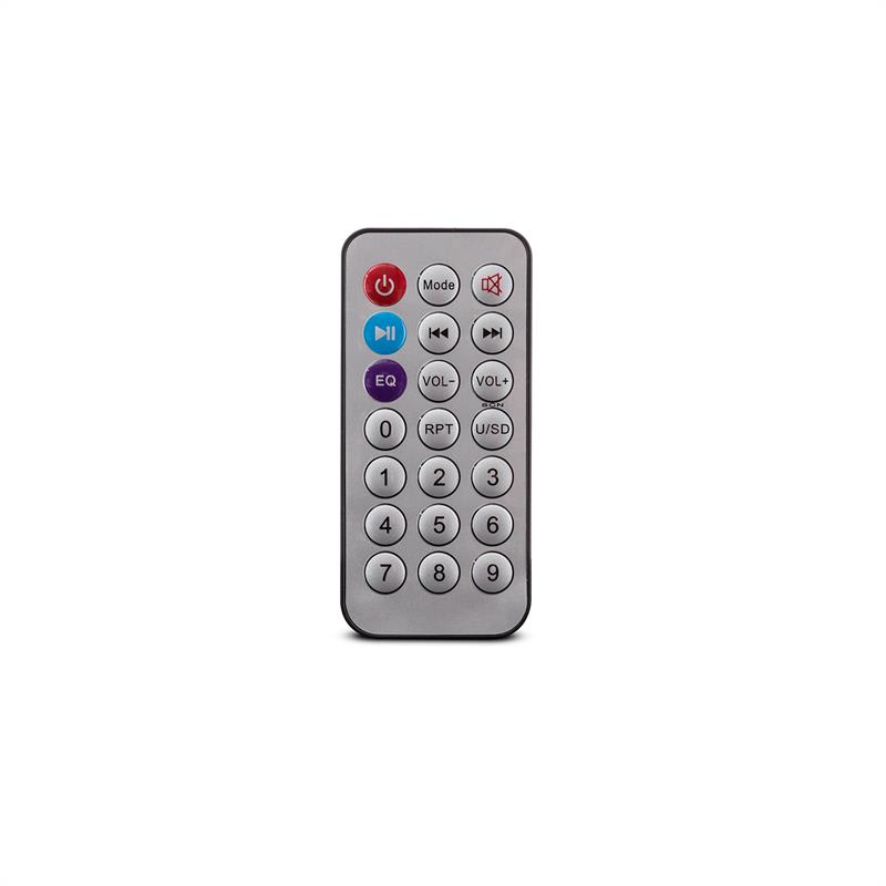 OneConcept Tallboy, biely, karaoke reproduktor, akumulátor, bluetooth, USB, SD, MP3, FM, AUX, 2 x mikrofón – Obrázok 4