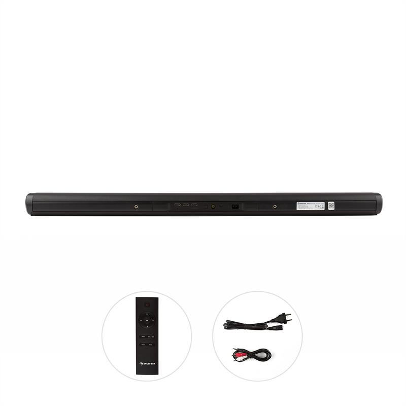 Auna Areal Bar 360, soundbar, 4.0 bluetooth, 80 W max., USB, AUX, koax., HDMI, HDMI-ARC – Obrázok 3