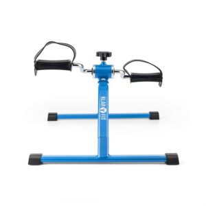 KLARFIT Continus Mini Bike, pedálový prístroj na cvičenie, manuálny odpor, modrá farba
