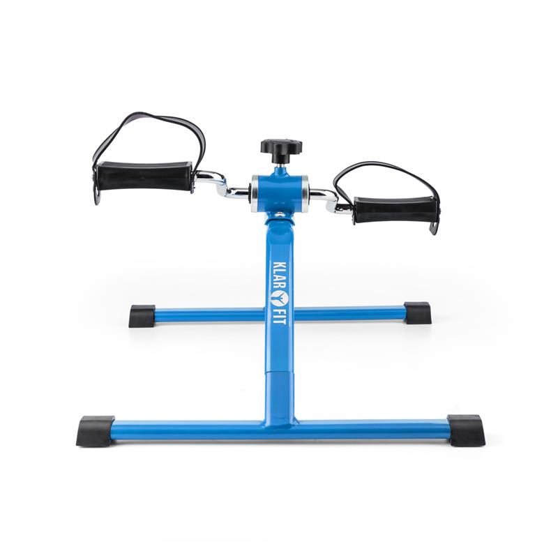 KLARFIT Continus Mini Bike, pedálový prístroj na cvičenie, manuálny odpor, modrá farba