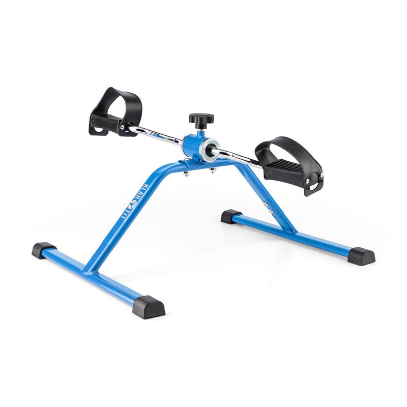 KLARFIT Continus Mini Bike, pedálový prístroj na cvičenie, manuálny odpor, modrá farba – Obrázok 3