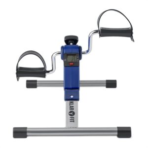 KLARFIT Continus Pro Mini Bike, pedálový prístroj na cvičenie, displej, sklápací, modrá farba