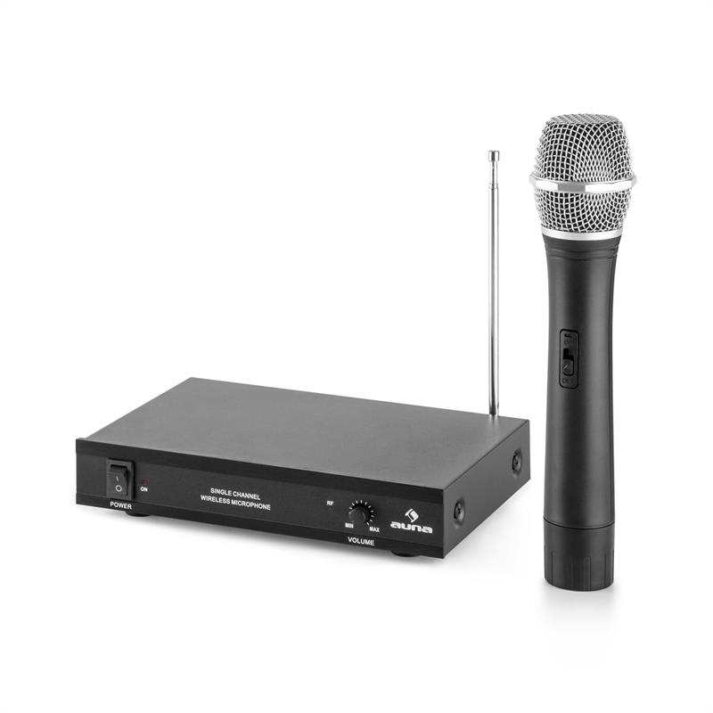 Auna Pro VHF-1-H 1-kanálová VHF mikrofónová sada ručný mikrofón 50m – Obrázok 4