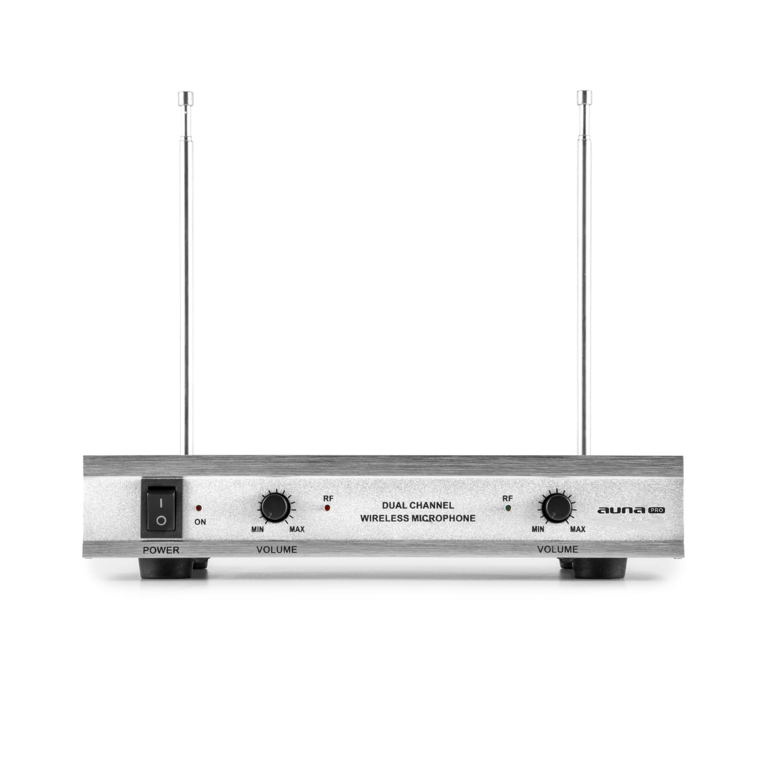 Auna Pro VHF-2-H 2-kanálová VHF mikrofónová sada 2x ručný mikrofón 50m