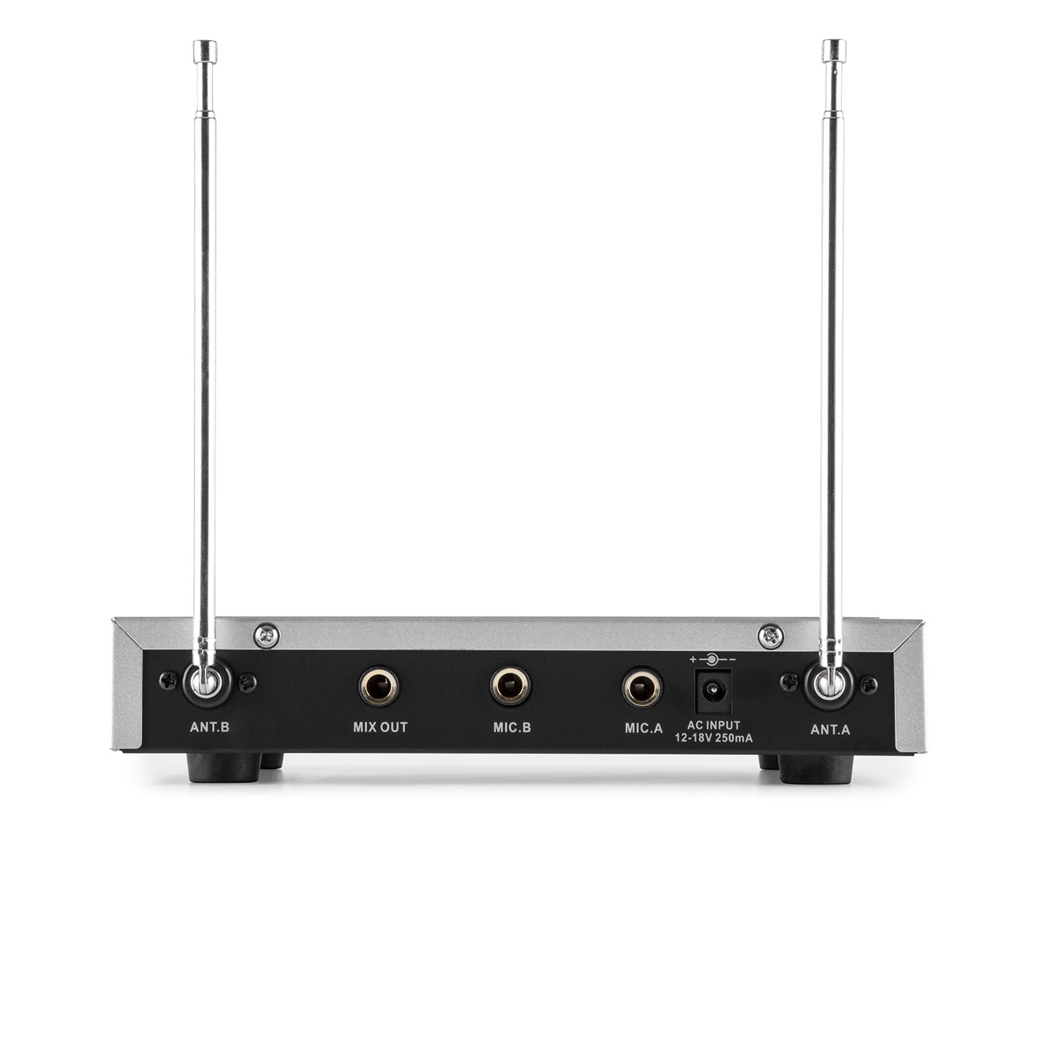 Auna Pro VHF-2-H 2-kanálová VHF mikrofónová sada 2x ručný mikrofón 50m – Obrázok 2