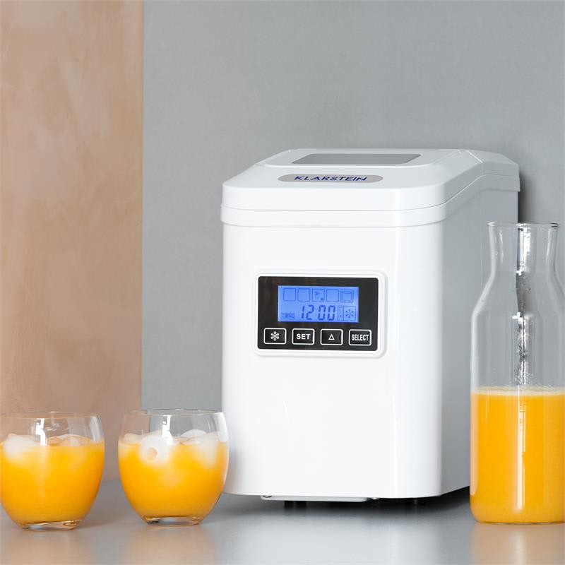 Klarstein Lannister, výrobník ľadu, zariadenie na prípravu kociek ľadu, 10 kg/24 h, biely – Obrázok 2