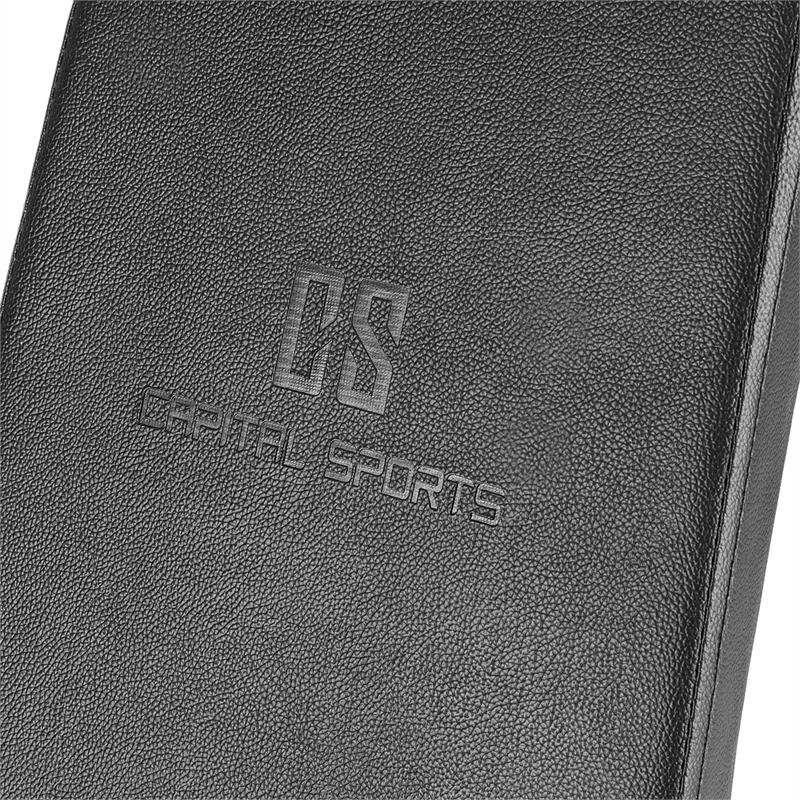 Capital Sports Flaptor, čierno-strieborná, posilňovacia lavica, na činky – Obrázok 2