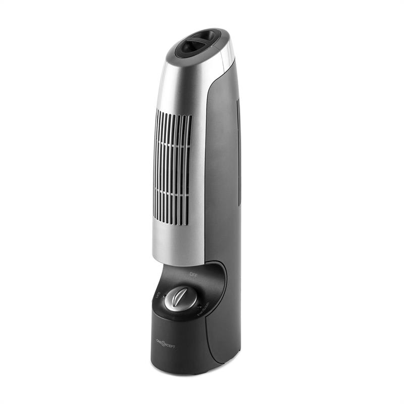 OneConcept St. Oberholz 2G, mini ionizátor a ventilátor, čierna/strieborná – Obrázok 3