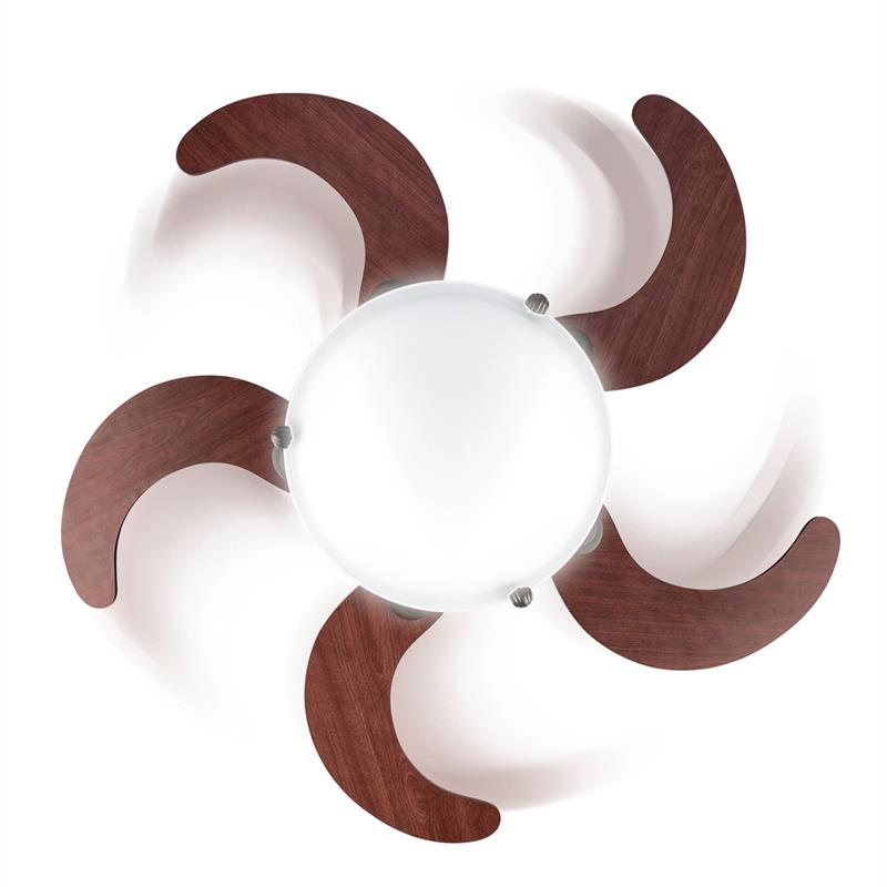 Klarstein Viola, stropný ventilátor, stropné svietidlo, rotor Ø 117 cm/46", 16000 m³/h, diaľkový ovládač, mliečne sklo, bronz – Obrázok 5