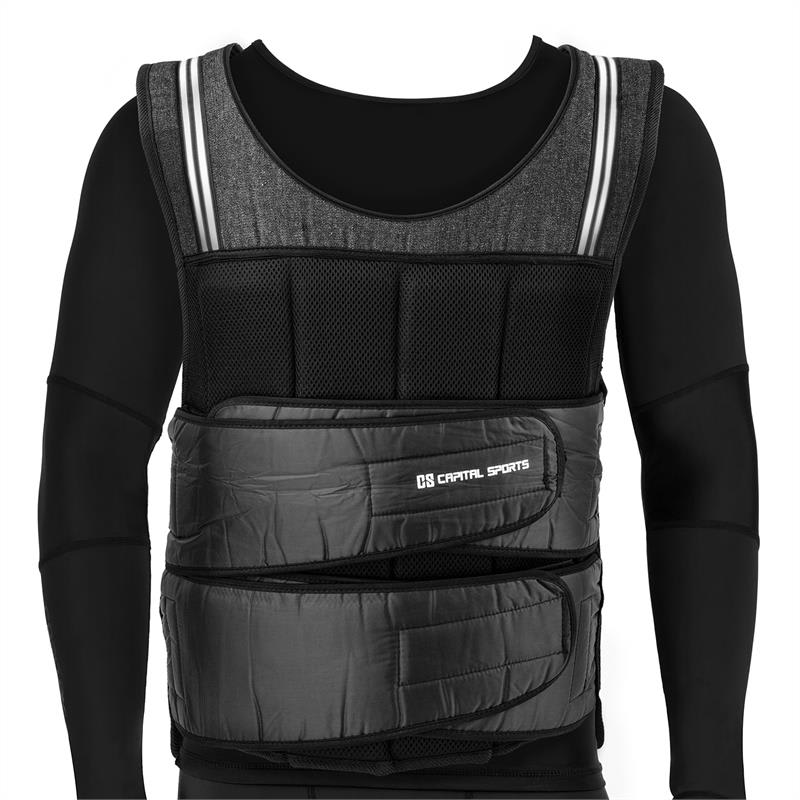 Capital Sports Vestpro 20, záťažová vesta s 20 kg závažiami, celkom 38 závaží