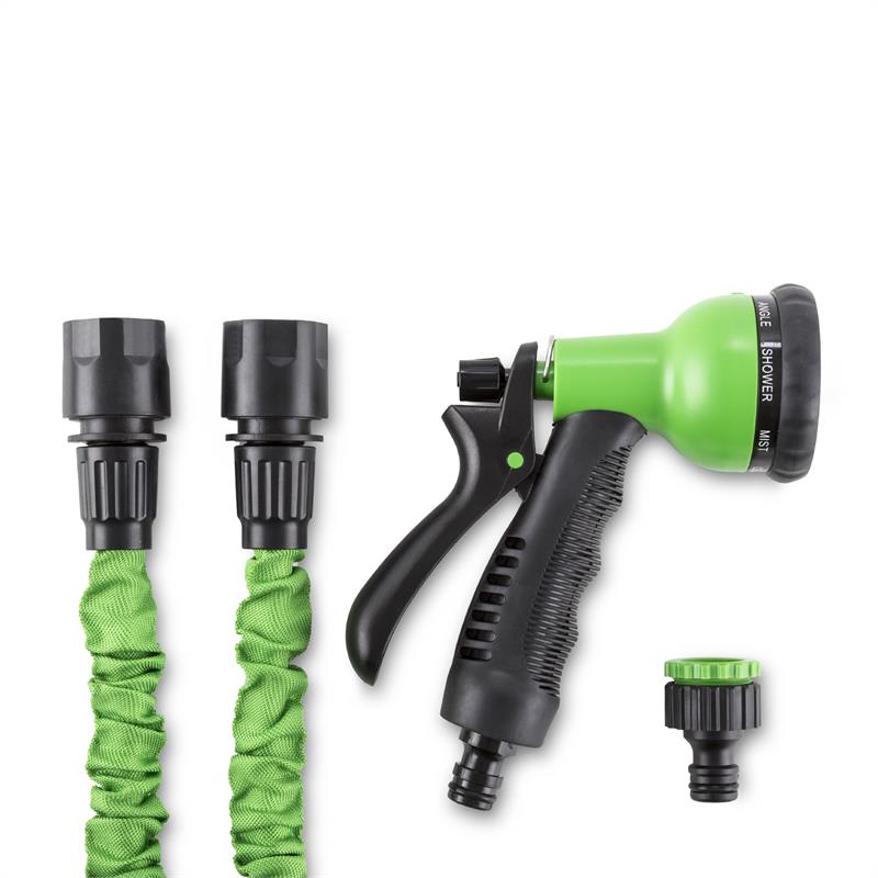 Waldbeck Water Wizard 30, flexibilná záhradná hadica, 8 funkcií, 30 m, zelená – Obrázok 4