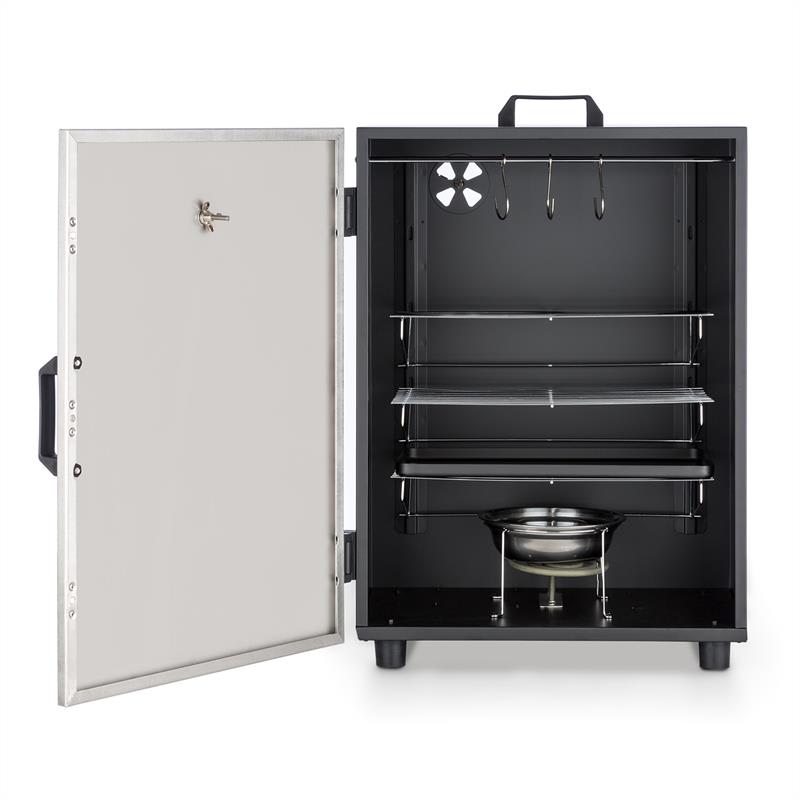 Klarstein Flintstone Steel, udiareň, údiaca pec, elektrická, 800 W, ušľachtilá oceľ – Obrázok 3