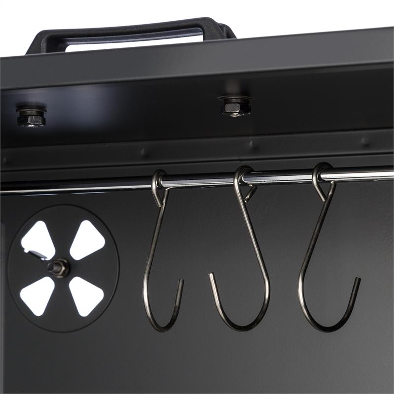 Klarstein Flintstone Steel, udiareň, údiaca pec, elektrická, 800 W, ušľachtilá oceľ – Obrázok 4