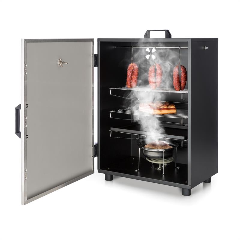 Klarstein Flintstone Steel, udiareň, údiaca pec, elektrická, 800 W, ušľachtilá oceľ – Obrázok 5