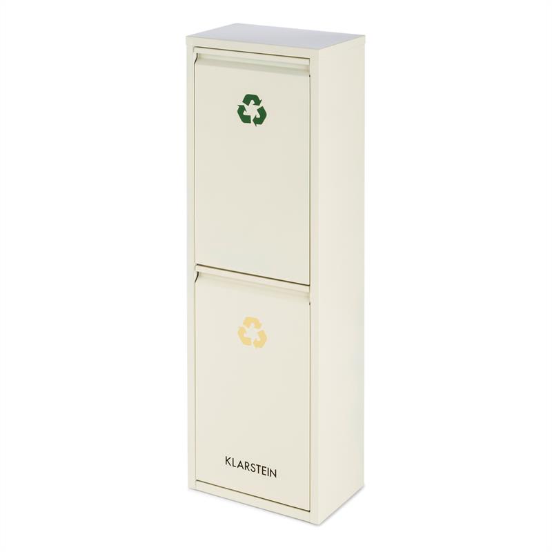 Klarstein Ordnungshütter 2, 30 l, krémovo-béžová, box na triedený odpad, 2 x 15 l – Obrázok 5