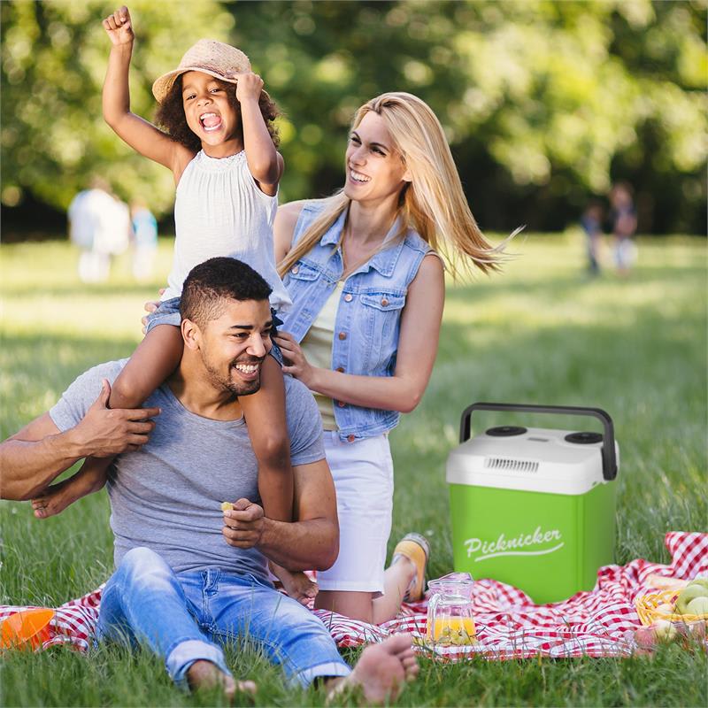 Klarstein Picknicker XL termo chladiaci box 32l A++ AC DC auto zelená – Obrázok 2