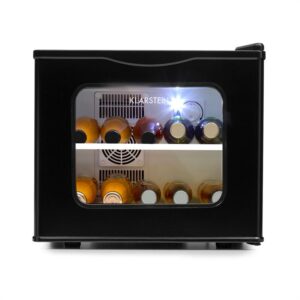 Klarstein Winehouse, minibar, 17 l, 60W, trieda A++, 38dB, sklenené dvierka, čierny