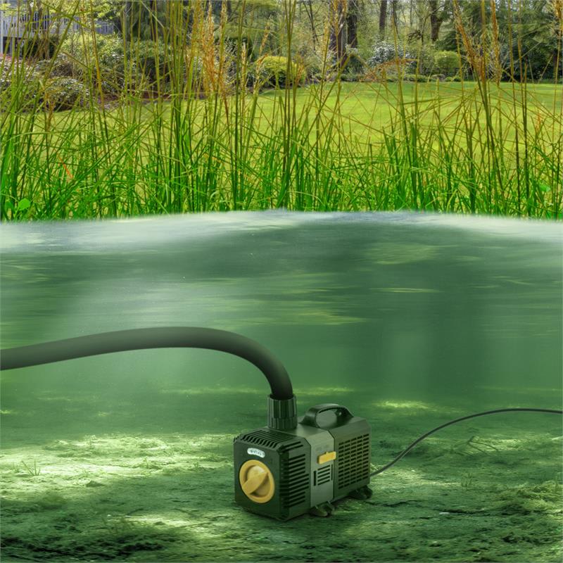Waldbeck Lagoon 3000, jazierkové čerpadlo, ponorné, 3000 l/h, 10 W, sada adaptérov