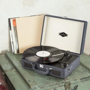 Auna Peggy Sue, retro gramofón, LP platne, USB, džínsový denim
