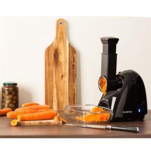 Klarstein Vampir Slicer, nadstavec na rezanie zeleniny, 4 vložky, čierny