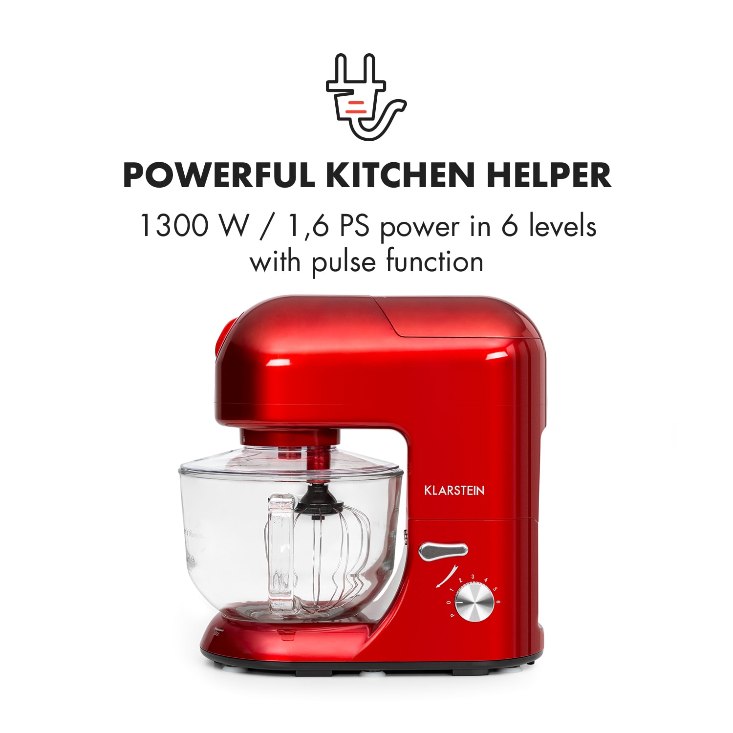 Klarstein Lucia Rossa 2G kuchynský robot, mixér, mlynček na mäso, 1800W, BPA-free – Obrázok 2