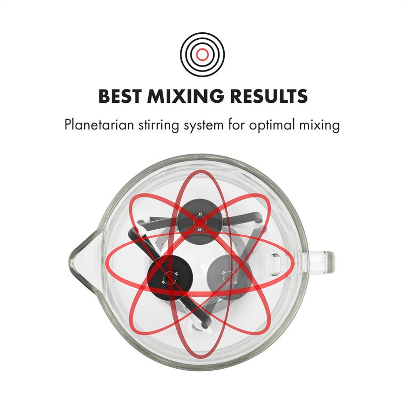 Klarstein Lucia Rossa 2G kuchynský robot, mixér, mlynček na mäso, 1800W, BPA-free – Obrázok 5
