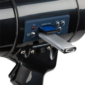 Auna MEGA080USB, megafón, 80 W, MP3 prehrávač, USB, nahrávanie, dosah 700 m, čierny