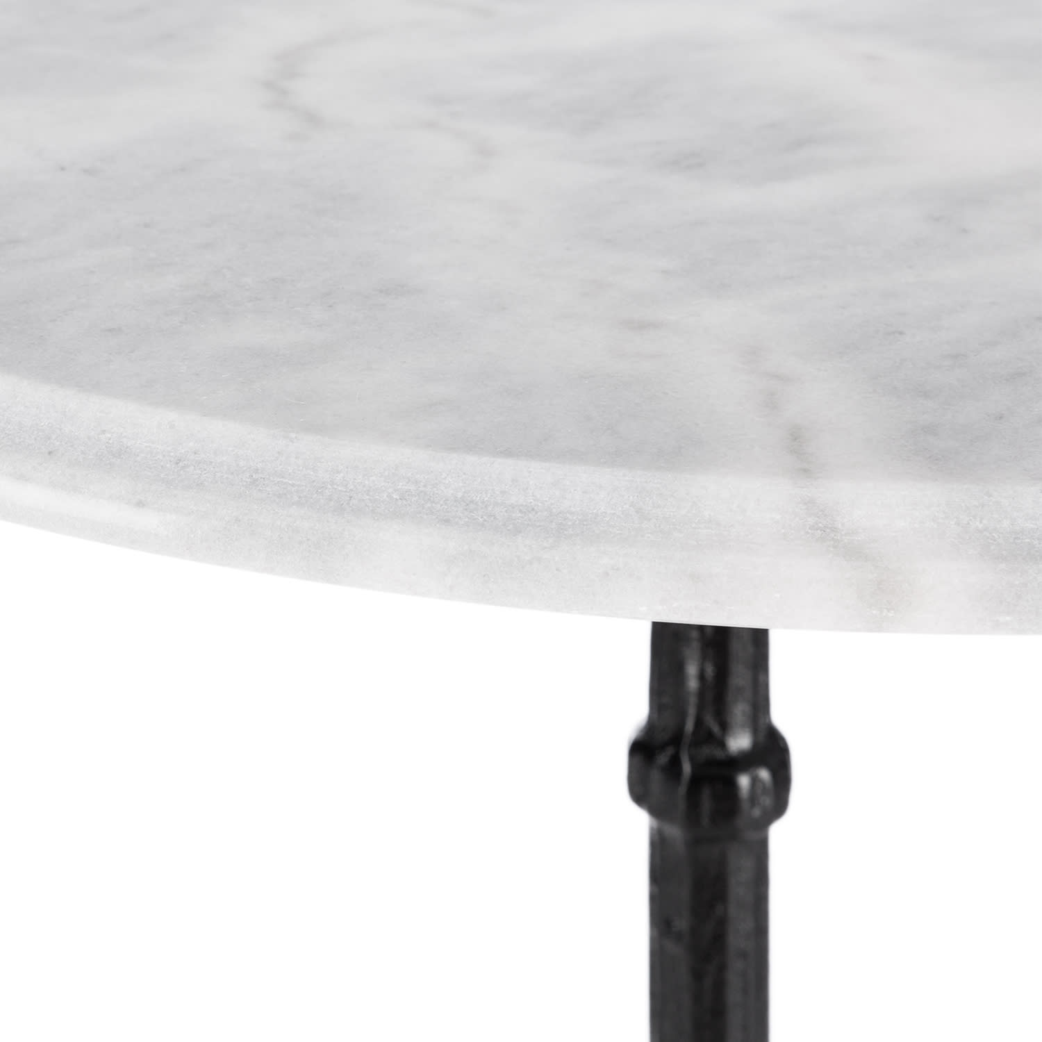 Blumfeldt Patras, bistro stôl, mramorová doska stola, Ø 60 cm, liatina, noha-stojan – Obrázok 4