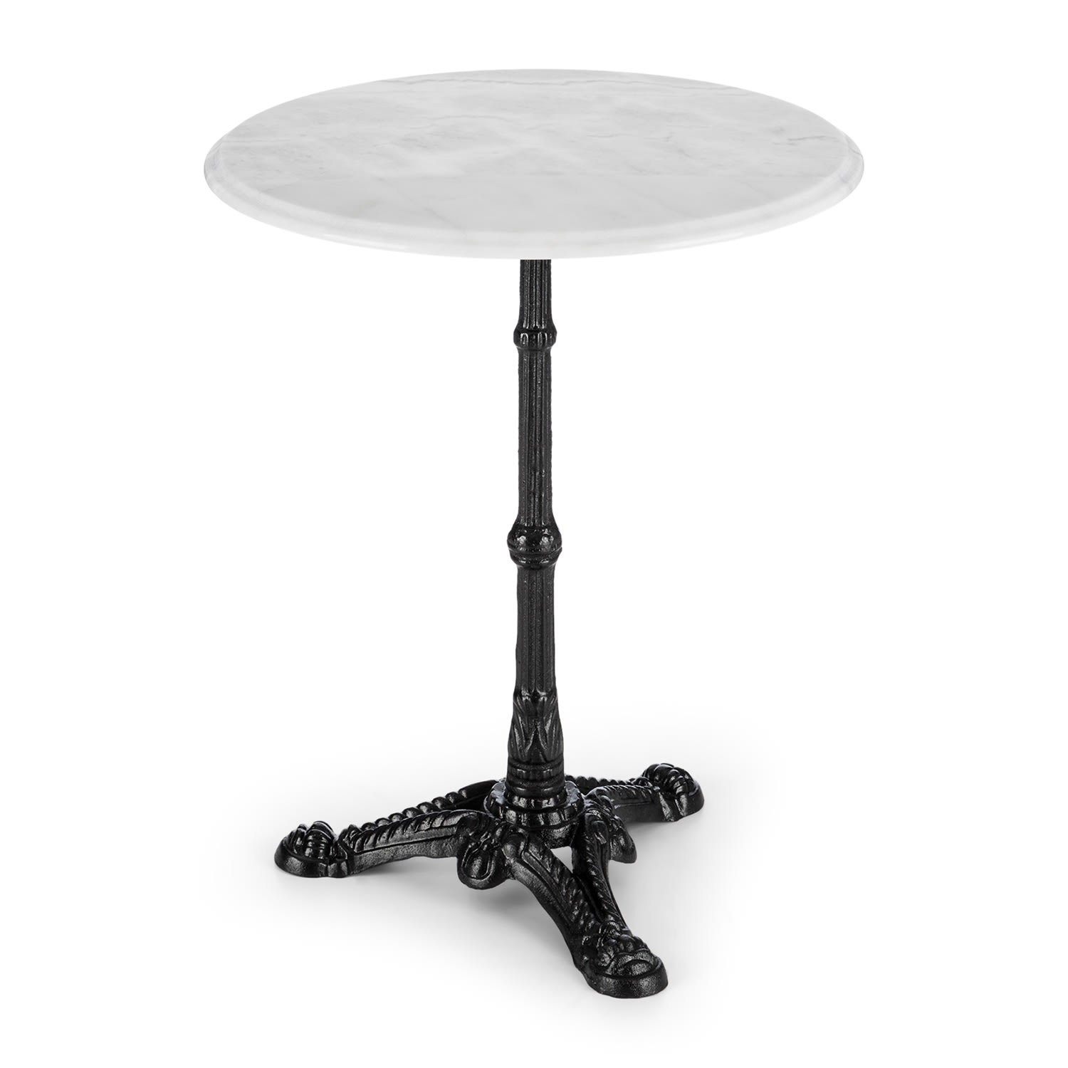Blumfeldt Patras, bistro stôl, mramorová doska stola, Ø 60 cm, liatina, noha-stojan – Obrázok 5