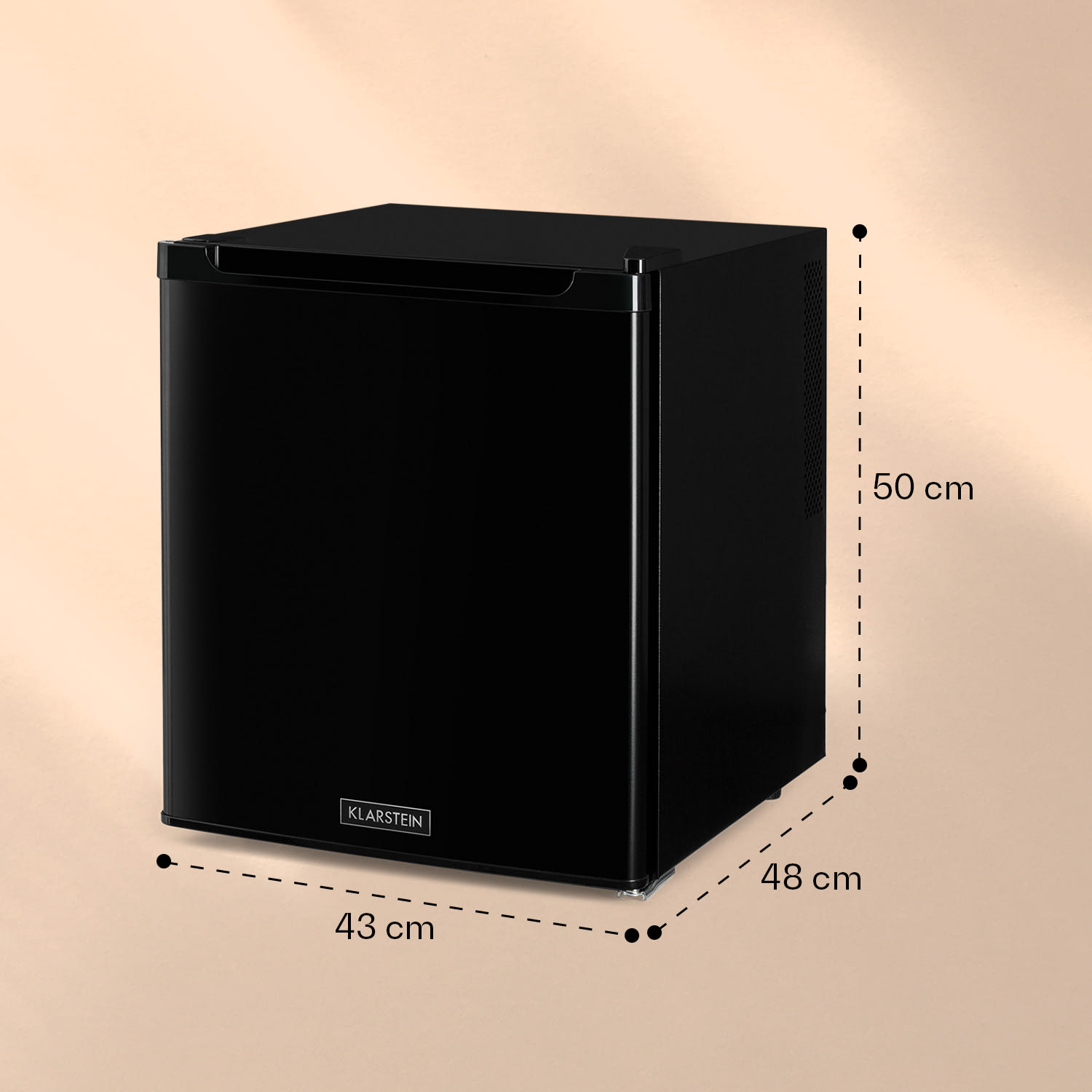 Klarstein CoolTour, chladnička, na nápoje a potraviny, 48 l, 70 W, 5-12 °C, 35 dB, čierna – Obrázok 5