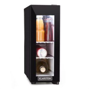 Klarstein Frosty, chladiaca vinotéka, 13 l, 8-18 °C, sklené dvierka, 35 dB, čierna