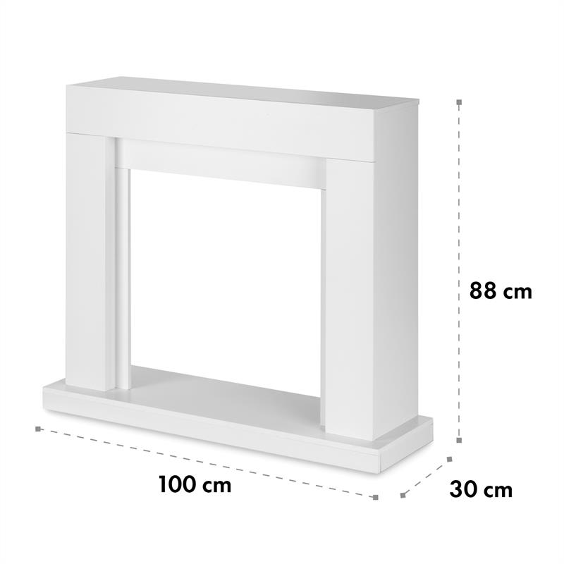 Klarstein Studio Frame, krbová konštrukcia, rám, MDF, moderný dizajn, biela – Obrázok 3