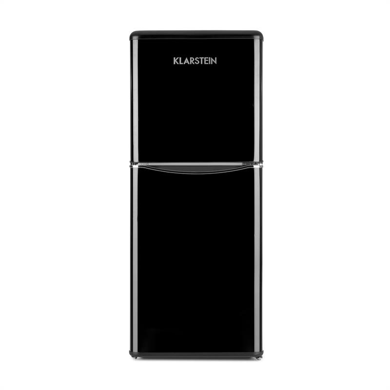 Klarstein Monroe L, kombinovaná chladnička, mraznička, 70/38l, A+, retro dizajn, čierna – Obrázok 3