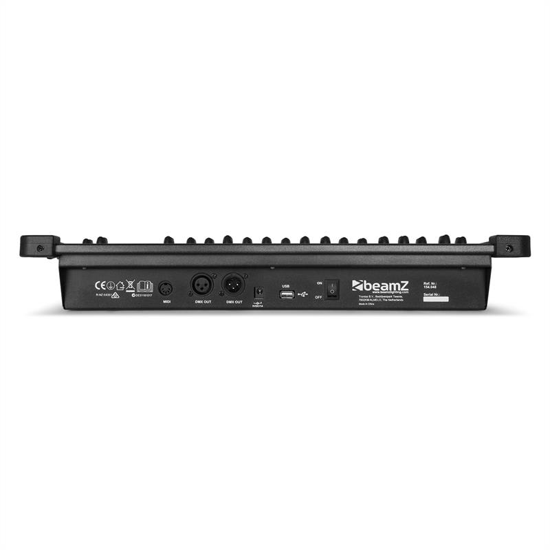 Beamz DMX384, DMX controller, svetelný pult, 384 kanálov, MIDI, USB